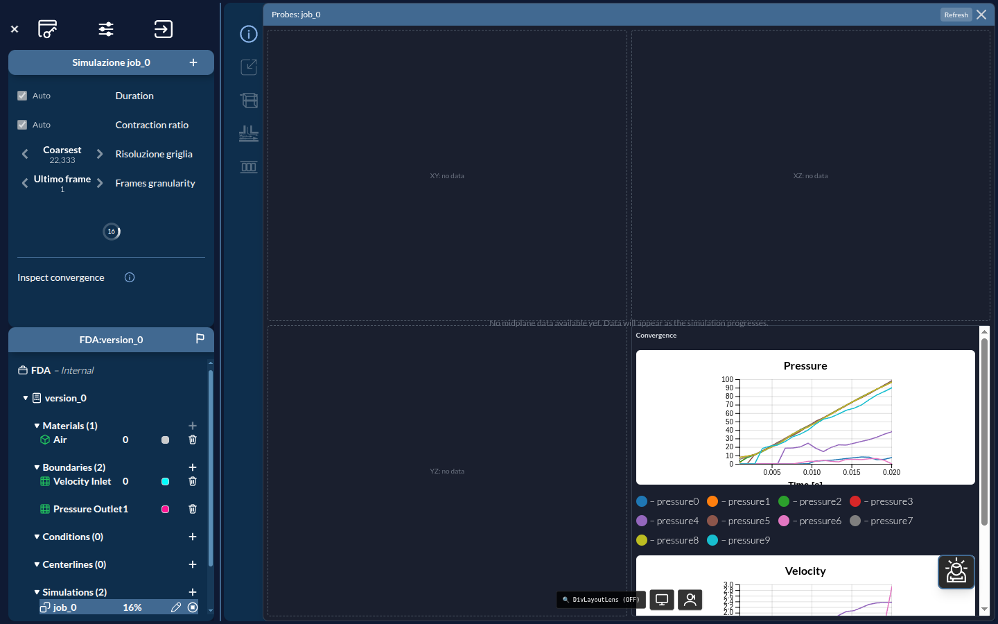 Simulation Running