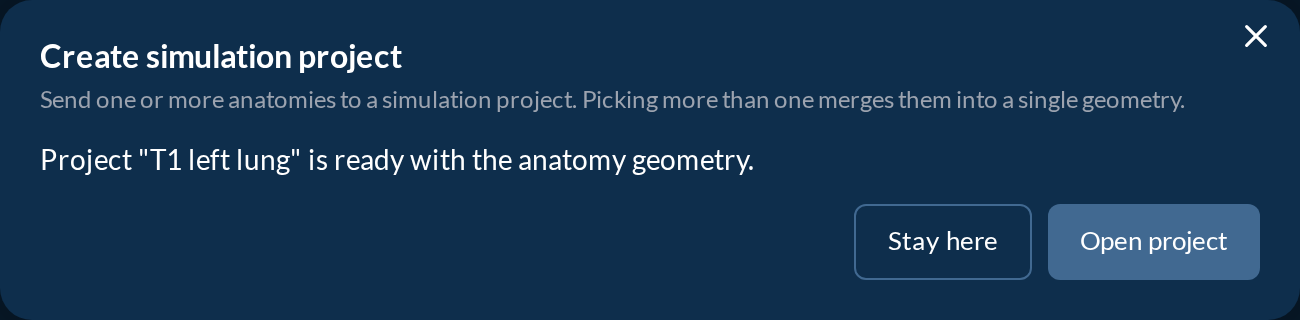 The project is ready