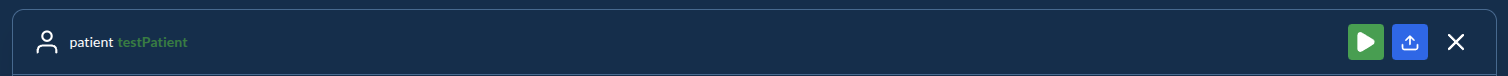 Upload Data button in the patient preview